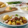 Abendessen mit Kartoffeln