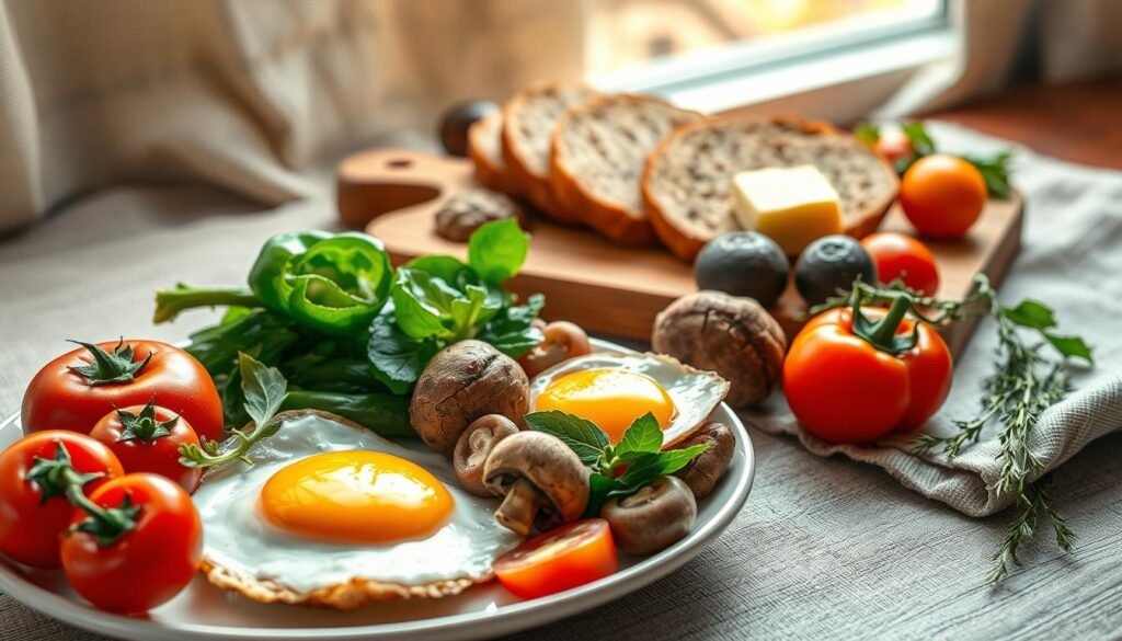 Hauptzutaten des Frühstücks