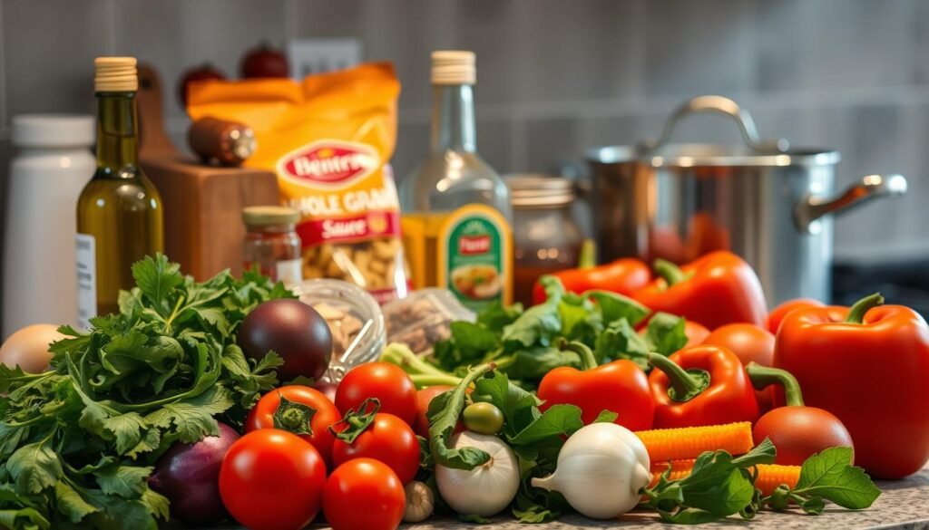 Zutaten für schnelles Essen