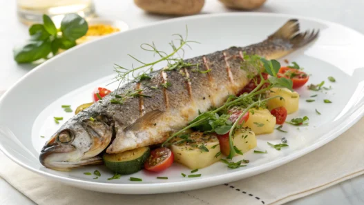 abendessen mit fisch