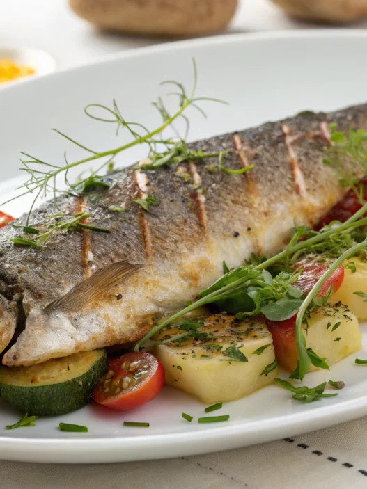 abendessen mit fisch
