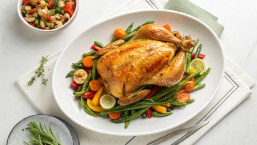 abendessen mit hähnchen