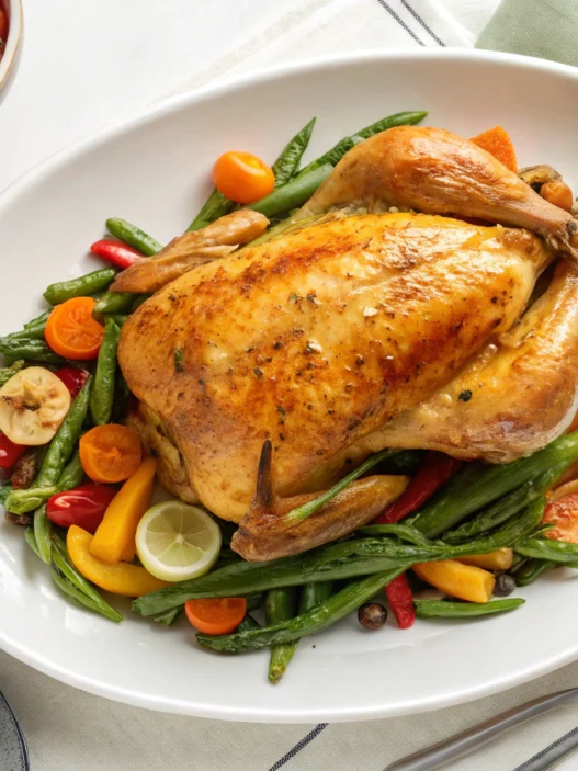 abendessen mit hähnchen