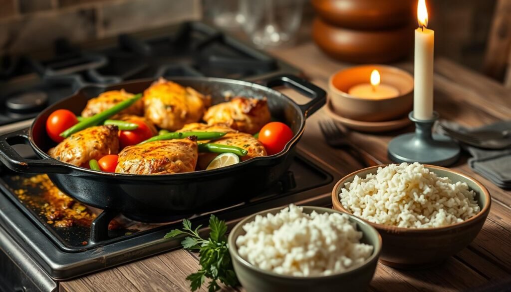 schnelle abendessen mit hähnchen