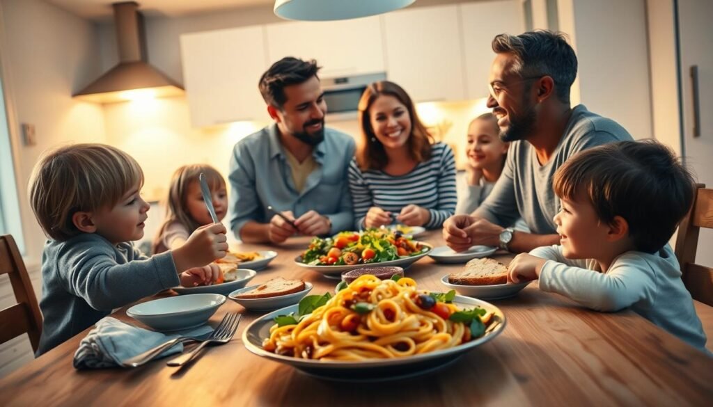schnelles Familienabendessen