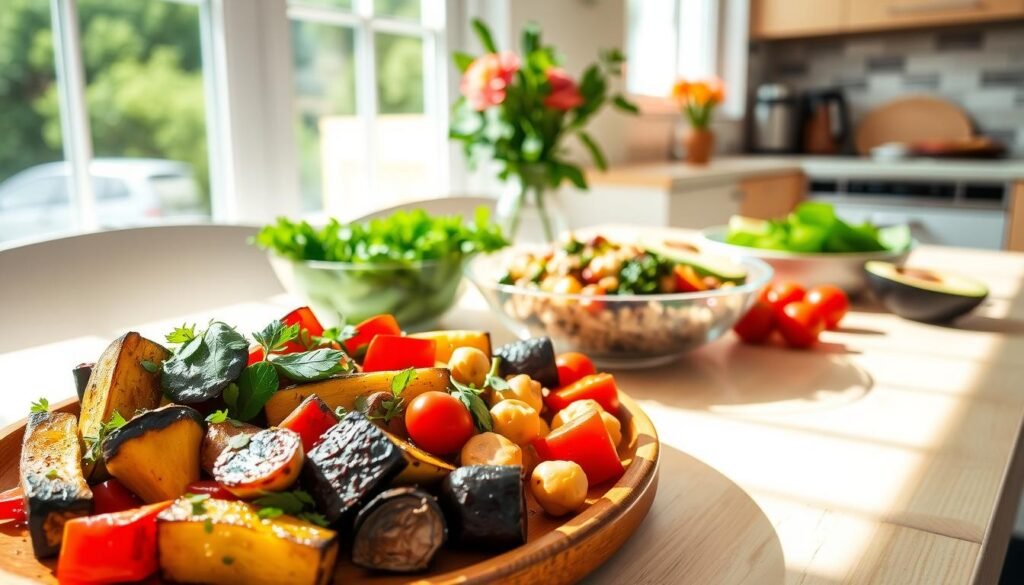 vegetarische Mittagessen